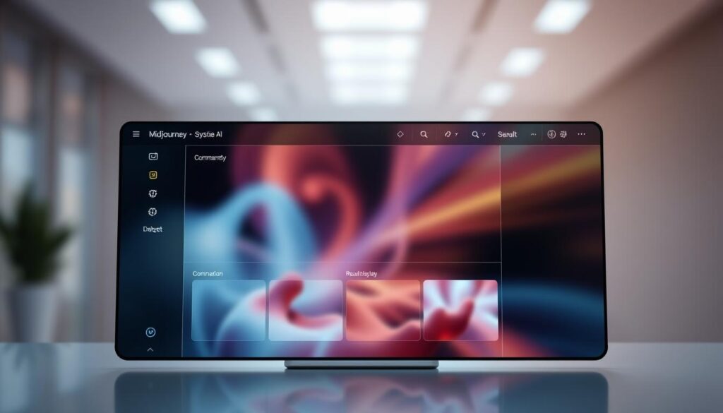 midjourney ai user interface
